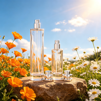 Botol Kosmetik Parfum Kosong Silinder Matte Artisan Premium Glass 30ml 50ml 100ml dengan Pompa Semprot, Bebas Layar