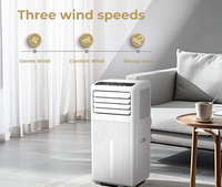 Mini Aire Acondicionado Portátil de 9000 BTU con Pantalla LED y Control Remoto para Hogar, Oficina, RV y Uso en Exteriores