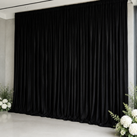 Rideaux de fond de scène en tissu de soie glacée perlée, brillants, en polyester, pour mariages et événements, couleurs personnalisées, vente en gros