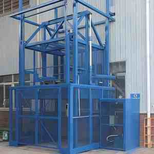 Draagbare hydraulische goederenlift, verticale vrachtlift, klein goederenplatform voor magazijn - Product Image 6