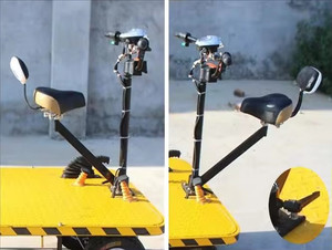 Carro Eléctrico de Plataforma Plana de Carga Pesada de Gran Venta / Carretilla Eléctrica con Conductor - Product Image 6