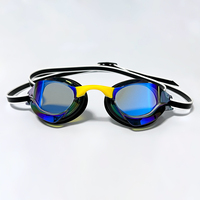 Lunettes de natation anti-buée à revêtement miroir sans fuite, protection oculaire, étanches, en silicone, pour adultes