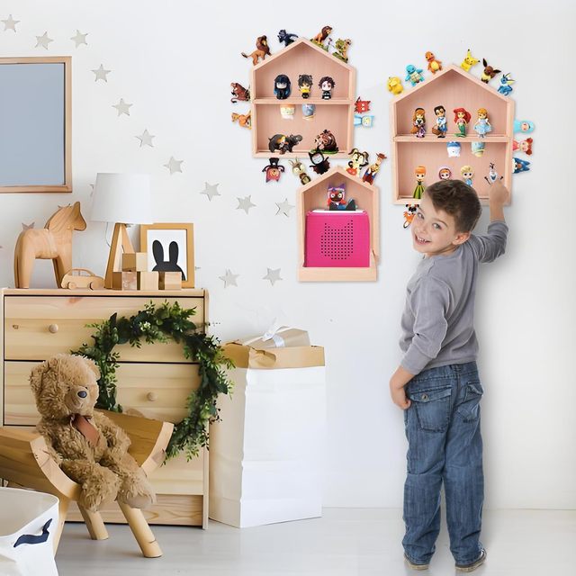 Tonies Box Shelf Modern Wall Mounted Storage Accessory for Kids Teens High Magnetic Power Large Space Optimal Load Tolerance