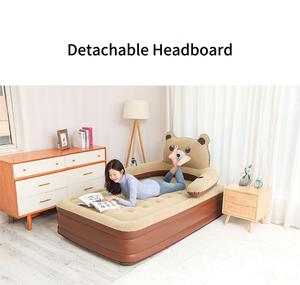 Lit d'air auto-gonflant léger en forme d'ours brun, <span class=keywords><strong>matelas</strong></span> gonflable portable double/simple pour la maison ou le camping - Product Image 5