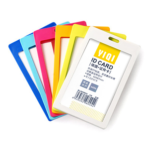 Vicloon Tarjetas De Identificación Con Clip, 100 Unidades Porta Tarjetas De Plástico, 90 X 56mm