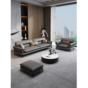 Ghế <span class=keywords><strong>sofa</strong></span> phòng khách/bàn làm việc da cao cấp, thiết kế mới, sang trọng, ba chỗ ngồi, thoải mái của Ekintop Furniture - Product Image 2