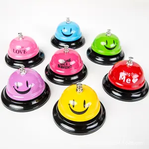 85mm lacquered iron pushing bell Cute style for ordering Pet training Pass anounce Scramble games
