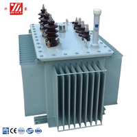 Transformateur de distribution immergé dans l'huile haute tension 35 kV 2500 kVA, bobinage en cuivre, refroidissement ONAN, équipement électrique extérieur