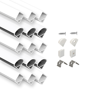 Profilé <span class=keywords><strong>LED</strong></span> en aluminium K42 pour éclairage linéaire, <span class=keywords><strong>angle</strong></span> de 45 à 90 degrés, canal en V extrudé, pour armoire, cloison sèche, coin - Product Image 1