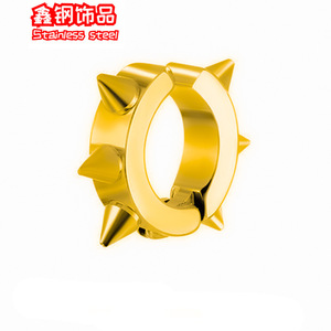 Pendientes de Acero de Titanio Redondos, Simples, Sin Perforación, Sin Botones, para Hombre y Mujer, Versátiles y a la Moda, Venta al por Mayor de Fábrica - Product Image 2