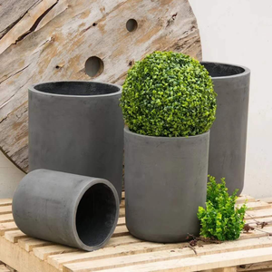Support de pot de fleurs en pierre de grès moderne et contemporain, nouvelle arrivée, décoration de jardin d'extérieur, moulures blanches élégantes, garantie 1 an - Product Image 3