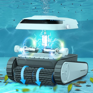 Nettoyeur de piscine robotisé rechargeable portable PCCP402, robot aspirateur de piscine automatique sans fil pour piscines de petite et moyenne taille - Product Image 4