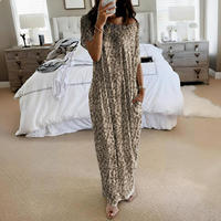 Robe d'été décontractée élégante à manches courtes, asymétrique, avec poche, pour femme, grande taille, style maxi