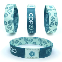 Bracelet en tissu élastique personnalisé avec logo, promotionnel, en polyester, NFC RFID FM1108 213 215 216