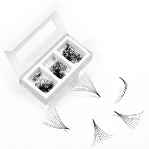 NVT Beauty 6D Promade Fans Loose mix 3 1500 plateau premade fans volume fan lash extension ultra speed loose vison lash - Product Image 4