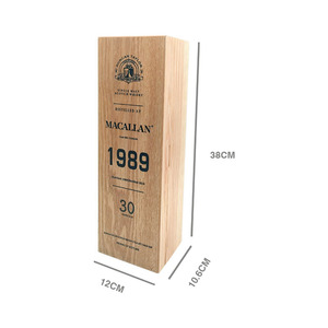 Custom Wooden Wine Gift <b>Box</b> Single Bottle Rectangle <b>Pine</b> Handmade Beverage Packaging - Product Image 1