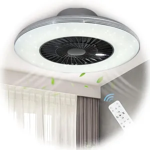 Best Selling New Star Liangte Lighting fans remote control romantic invisible ceiling fan with led lights