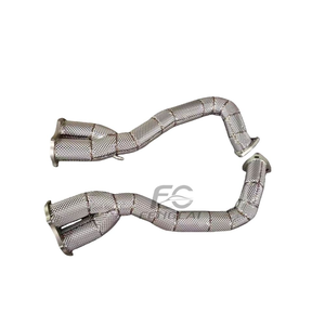 Tubo de escape para Porsche 718 GT4 GTS 4.0L <span class=keywords><strong>2022</strong></span>+ SS304, tubo de prueba de rendimiento con aislamiento térmico, actualización de colectores de bajada - Product Image 6