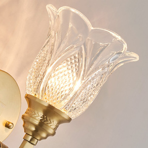 Applique murale LED en verre vintage moderne pour l'éclairage du salon et du couloir - Product Image 5