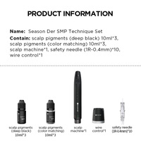 Kit de Micropigmentation Capillaire Électrique SMP de Haute Qualité pour Maquillage Permanent, Machine de Dermopigmentation du Cuir Chevelu
