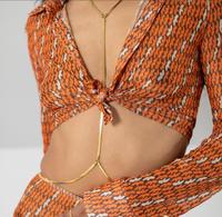 Chaîne de corps Sexy de plage pour femmes, mode d'été, perles de ventre de haute qualité, taille, chaîne de corps pour femmes