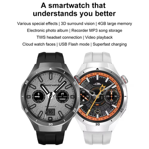 Đồng hồ thông minh nam DT5 Pro chất lượng cao với chức năng ghi âm giọng nói AI ChatGPT, tích hợp trò chơi mini, phát lại video MP4. - Product Image 3