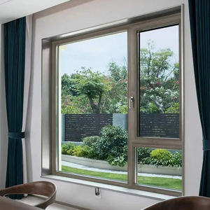 Porte battante insonorisée à triple vitrage Yuantai, en acier inoxydable, avec moustiquaire, double vitrage trempé, persiennes, salle de bain, cuisine - Product Image 1