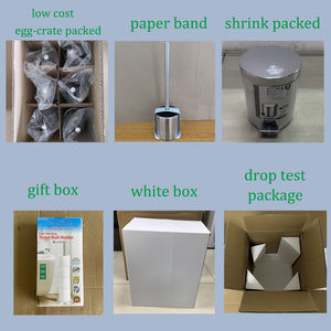 Juego de escobillas de baño de acero inoxidable 304 de estilo europeo SY, cepillos de limpieza con mango de inodoro - Product Image 5