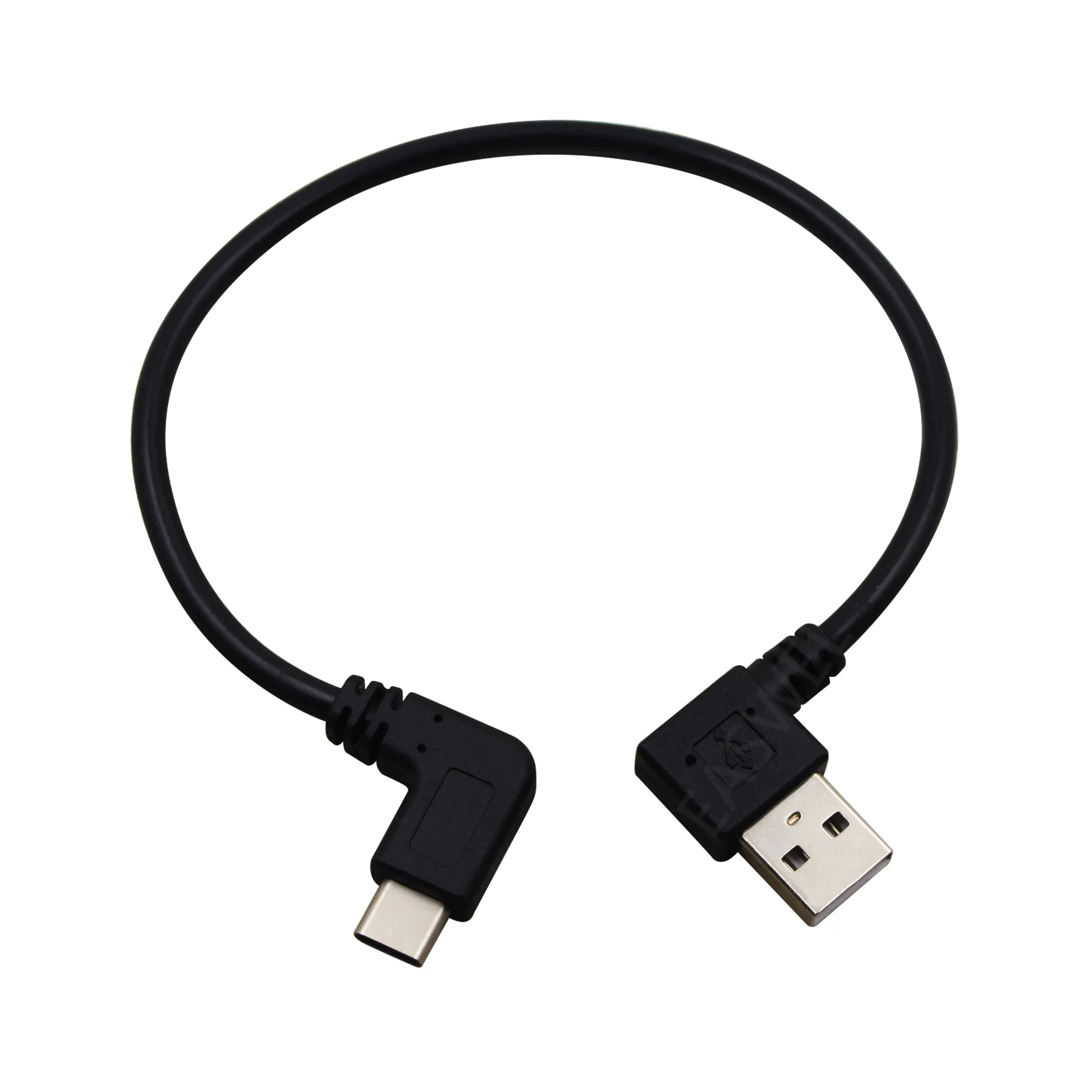 كابل جديد بزاوية يمنى يسارية يسرى مخصص USB من الذكور إلى النوع C