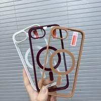 Coque de téléphone magnétique en silicone style macaron, transparente, résistante aux chutes, pour iPhone 15 et 17, avec protection thermocollée – Nouveauté !