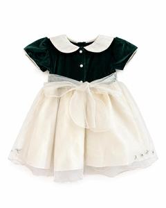 Gorgeous Velvet Embroidered <b>Girls</b>' Ensemble with <b>Bolero</b> for Formal Events - Product Image 2