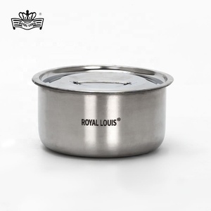Juego de 3/5 Piezas de Utensilios de Cocina de Acero Inoxidable, Olla para Cocinar, Olla Tailandesa con Tapa, Olla India, Utensilios de Cocina Comerciales Españoles para Regalo - Product Image 4