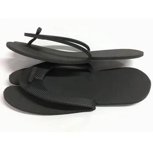 Custom Wegwerp Eva Foam Pedicure Slippers Flip Flop Zwart Wit Ideaal Voor Hotel Spa Zandstrand - Product Image 4