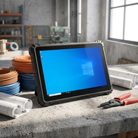 Tableta Resistente con Pantalla legible bajo la Luz Solar de 1000nits, Windows 11, Tableta Móvil para Pagos en Exteriores con Lector Magnético y de Chip