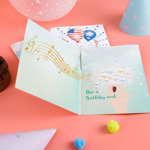 カスタム音楽グリーティング誕生日カードグリーティングカードサウンドビデオ誕生日サウンドグリーティングカード - Product Image 5