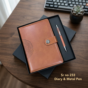A5 PU Hardcover Journal Sewing Binding 100 Sheets UV Printing Gift <b>Set</b> Business Office <b>Writing</b> Corporate Gifting - Product Image 2