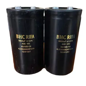 Original genuine BHC RIFA screw foot 400V 6800UF frequency converter energy storage aluminum electrolytic capacitor 75*145MM