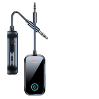 Récepteur-émetteur audio stéréo HiFi 2-en-1 sans fil AUX pour micro 5.4 3.5MM, voiture, avion, TV, PC, en plastique