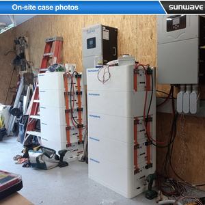 Système de stockage d'énergie compact haute tension empilable Sunwave 15KWh 23KWh 30KWh <span class=keywords><strong>38KWh</strong></span> 46KWh pour les familles, avec panneaux solaires et onduleur - Product Image 3