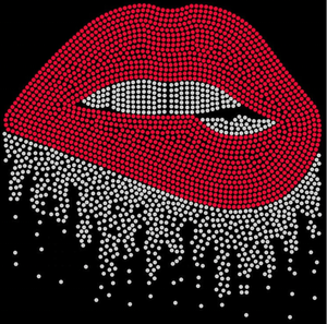 ลายลิปสติกสีชมพูแบบรีดติดด้วยความร้อนสำหรับเสื้อสไตล์ Blang - Product Image 5