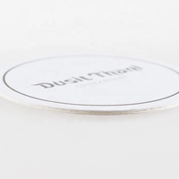 Sous-verres en papier recyclables personnalisés et économiques pour hôtels, couvre-verres