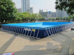 Grande <span class=keywords><strong>piscine</strong></span> gonflable de forme carrée avec <span class=keywords><strong>tube</strong></span> métallique en <span class=keywords><strong>pvc</strong></span> - Product Image 6