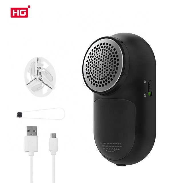 HG Magictec Шерстяная бритва Таблетки Fuzz Очиститель для одежды Бритва USB Черный мех Средство для удаления ворса Портативная щетка для удаления ворса с лезвием