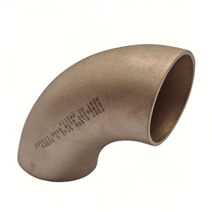 Raccord de tuyau soudé bout à bout coudé à 90 ° TOBO <span class=keywords><strong>cuivre</strong></span> nickel de qualité industrielle pour <span class=keywords><strong>tuyauterie</strong></span> de centrale électrique - Product Image 2