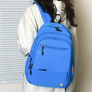 Unisex Casual Nylon <b>Backpack</b> With Zipper Closure And Interior Pocket For <b>Daily</b> Use - Product Image 2