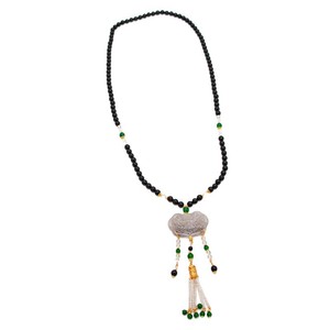Collar con Colgante de Borla de Ágata para Mujer, Estilo Chino, Flecos Largos Desmontables, Accesorio Ma <span class=keywords><strong>Mian</strong></span> Qun - Product Image 5