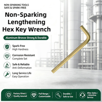 Kunci Hex Panjang Anti Percikan Api 7mm Kunci Allen Aluminium Perunggu Kunci Hexagon Kunci Allen L-Key