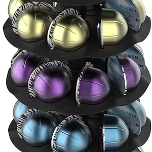 Organisateur de support carrousel pour capsules de café rotatives Compatible avec 40 capsules <span class=keywords><strong>Nespresso</strong></span> <span class=keywords><strong>Vertuoline</strong></span> - Product Image 1