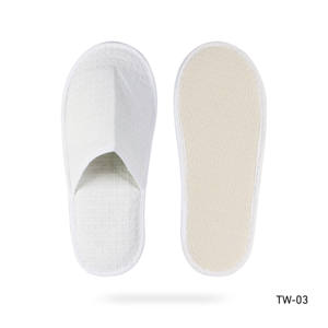 Chaussons jetables de luxe pour spa, chaussons gaufrés pour hôtel, fabricant de chaussons jetables pour spa - Product Image 2