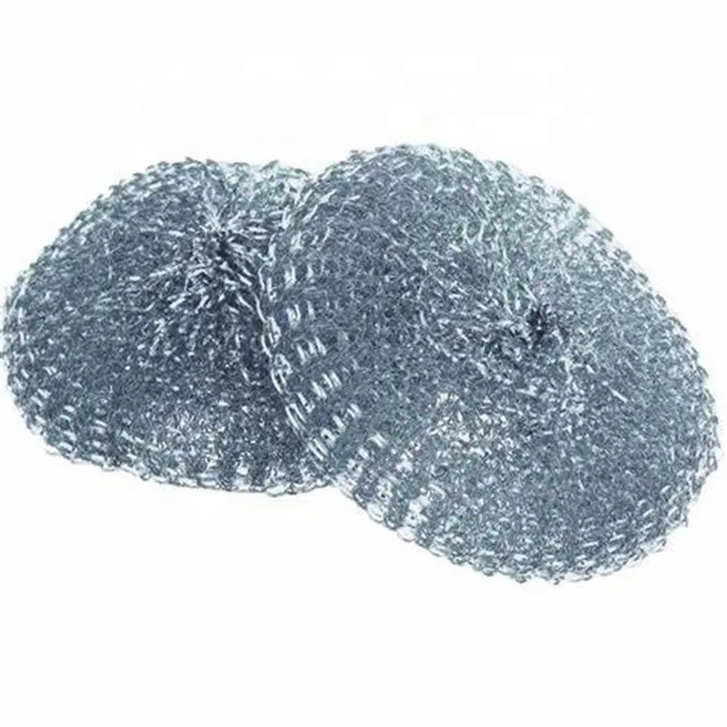 Heavy Duty 60g Stainless Steel Metal Scrubber Scourer Sponges Cleaning Ball for Dish Bowl Cleaning and Kitchen Food Service